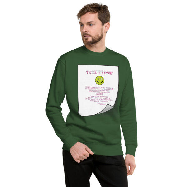 Twice the Love Unisex Premium Sweatshirt - Image 31