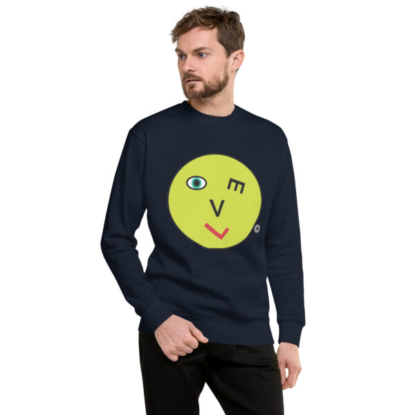 Love Smiley Face Unisex Premium Sweatshirt - Image 11