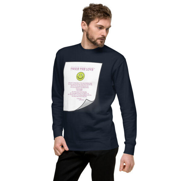Twice the Love Unisex Premium Sweatshirt - Image 13