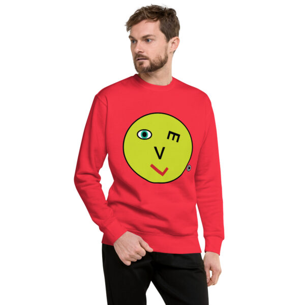 Love Smiley Face Unisex Premium Sweatshirt - Image 36