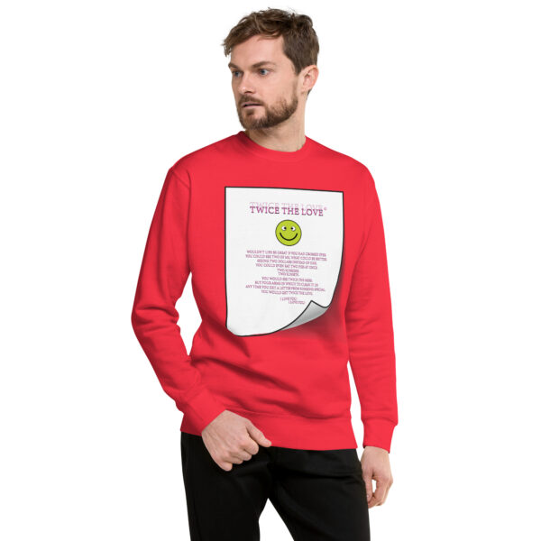 Twice the Love Unisex Premium Sweatshirt - Image 36