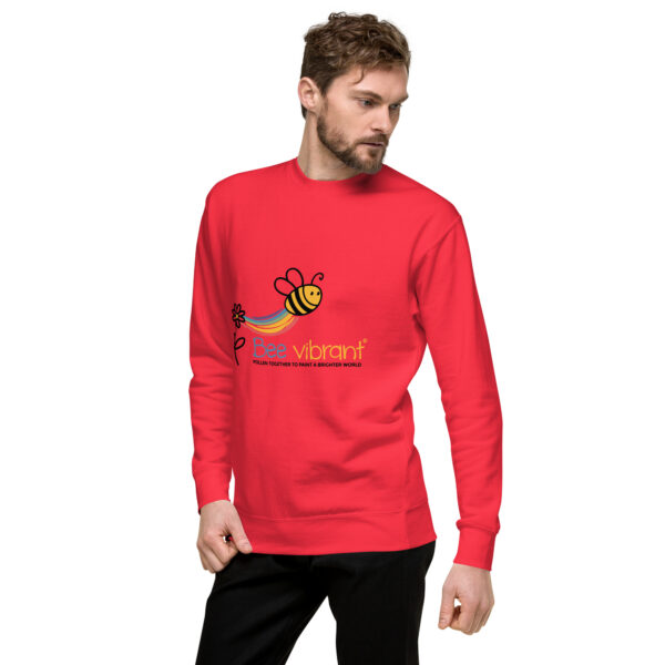 Bee Vibrant Unisex Premium Sweatshirt - Image 37