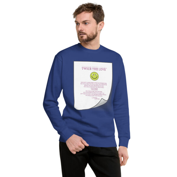 Twice the Love Unisex Premium Sweatshirt - Image 21