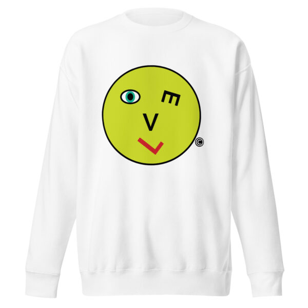 Love Smiley Face Unisex Premium Sweatshirt - Image 4