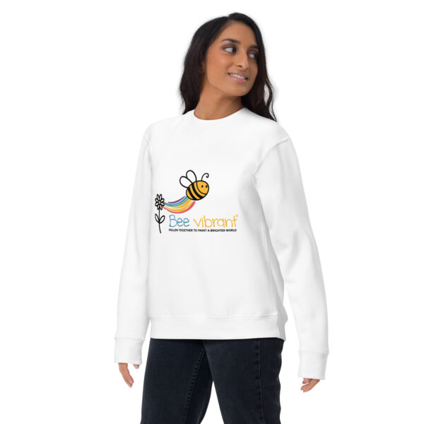 Bee Vibrant Unisex Premium Sweatshirt - Image 3