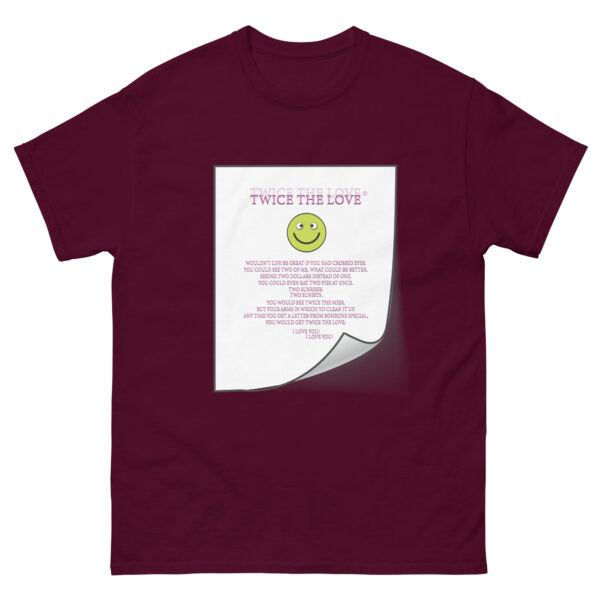 Twice the Love Unisex classic tee - Image 5
