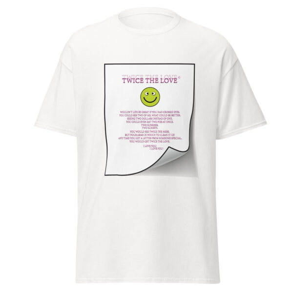 Twice the Love Unisex classic tee - Image 2