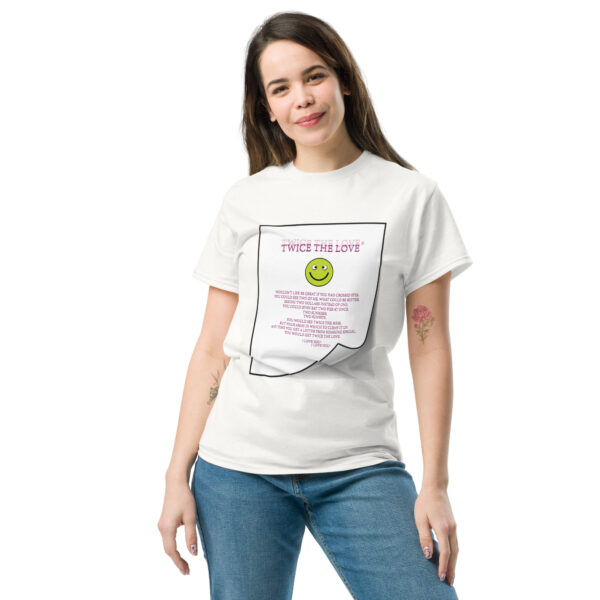 Twice the Love Unisex classic tee - Image 3