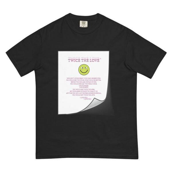 Twice the Love Unisex garment-dyed heavyweight t-shirt - Image 6