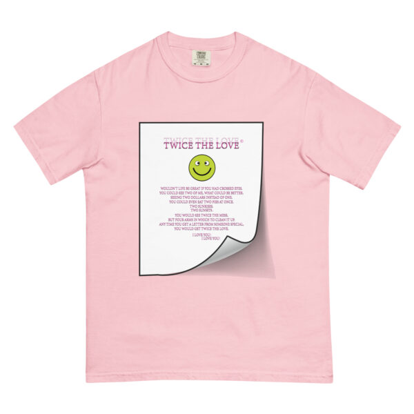 Twice the Love Unisex garment-dyed heavyweight t-shirt - Image 32