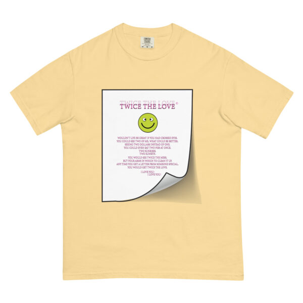 Twice the Love Unisex garment-dyed heavyweight t-shirt - Image 36