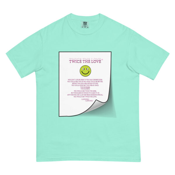 Twice the Love Unisex garment-dyed heavyweight t-shirt - Image 34