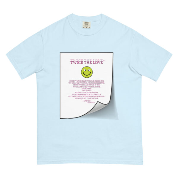 Twice the Love Unisex garment-dyed heavyweight t-shirt - Image 40