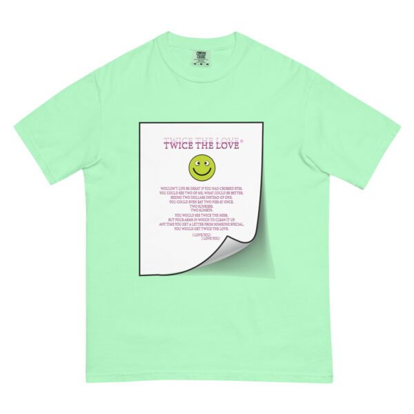 Twice the Love Unisex garment-dyed heavyweight t-shirt - Image 38