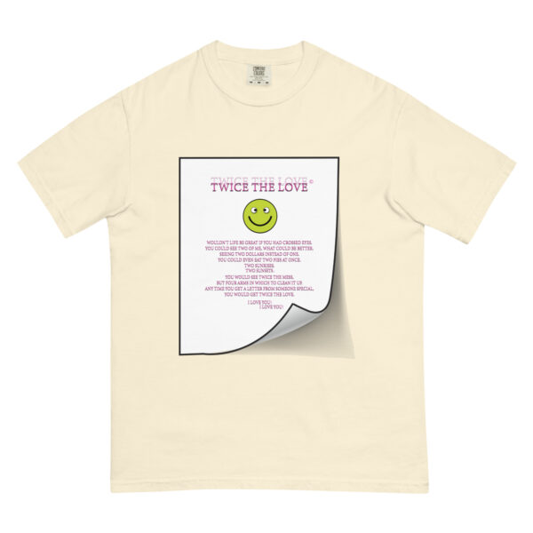 Twice the Love Unisex garment-dyed heavyweight t-shirt - Image 42