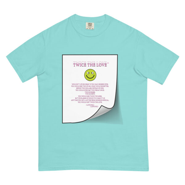 Twice the Love Unisex garment-dyed heavyweight t-shirt - Image 28