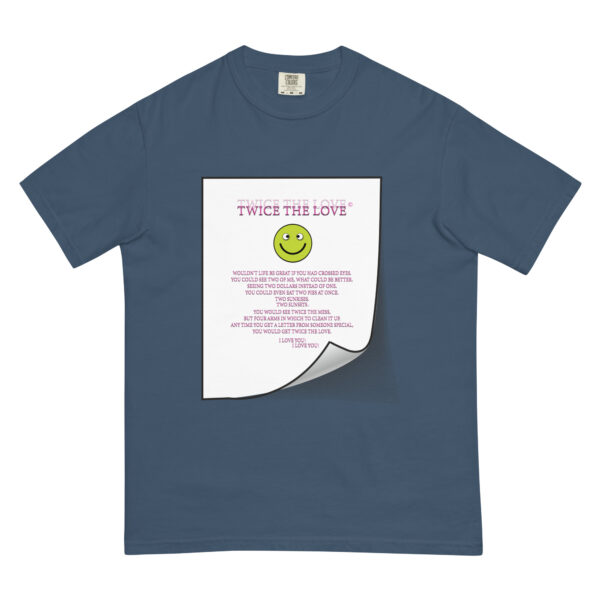 Twice the Love Unisex garment-dyed heavyweight t-shirt - Image 18