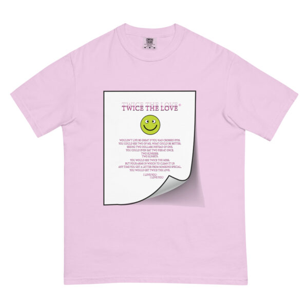 Twice the Love Unisex garment-dyed heavyweight t-shirt - Image 30