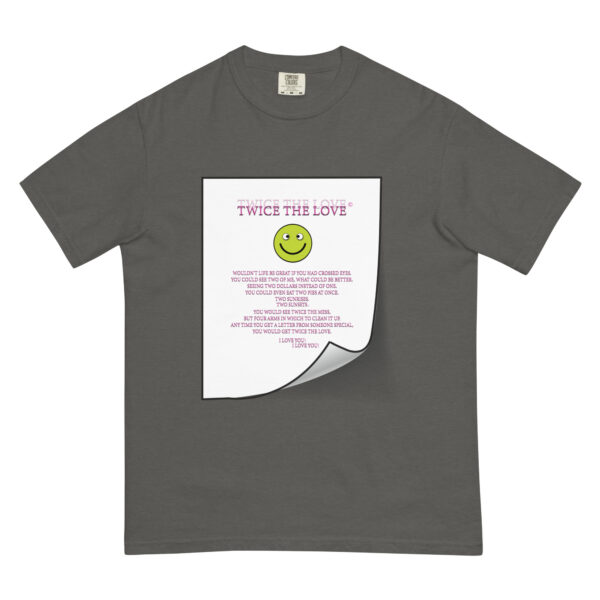 Twice the Love Unisex garment-dyed heavyweight t-shirt - Image 22
