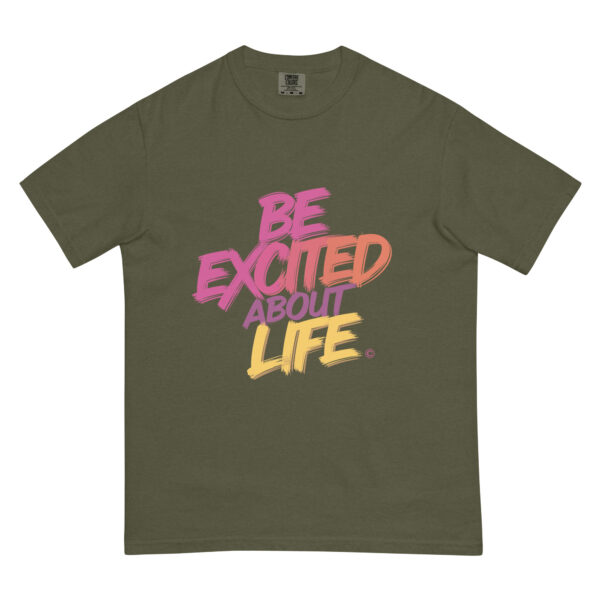 Be Excited About Life Unisex garment-dyed heavyweight t-shirt - Image 16