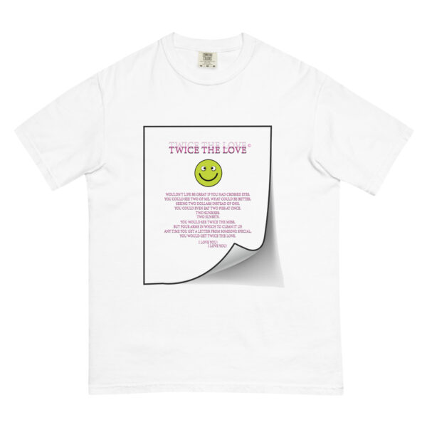 Twice the Love Unisex garment-dyed heavyweight t-shirt - Image 44