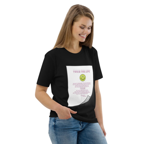 Twice the Love Unisex organic cotton t-shirt - Image 12