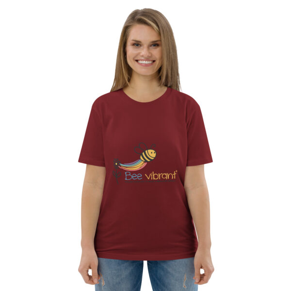 Bee Vibrant Unisex organic cotton t-shirt - Image 31
