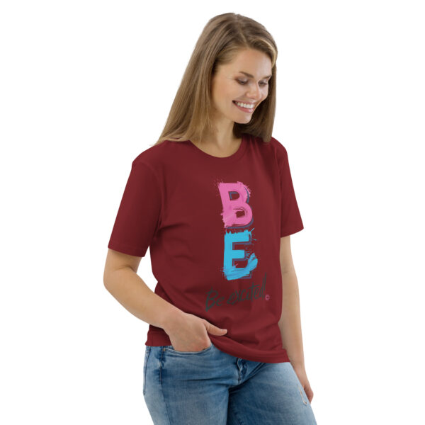 Be Excited Unisex organic cotton t-shirt - Image 36