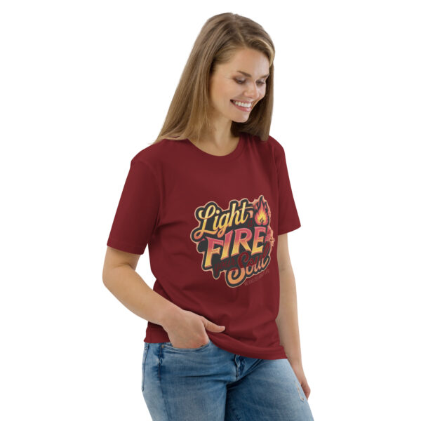 Light Fire in Your Soul Unisex organic cotton t-shirt - Image 36