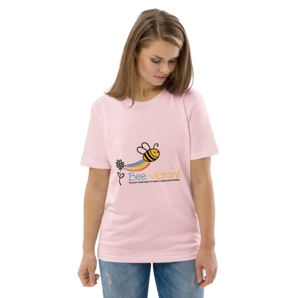 Bee Vibrant Unisex organic cotton t-shirt - Image 104