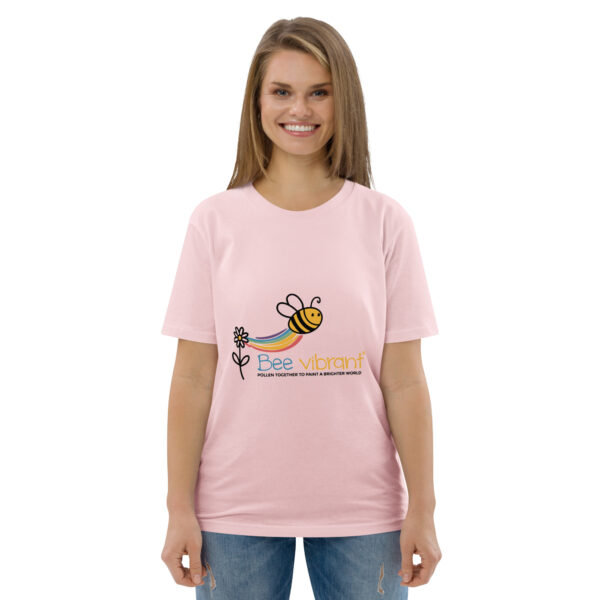 Bee Vibrant Unisex organic cotton t-shirt - Image 103