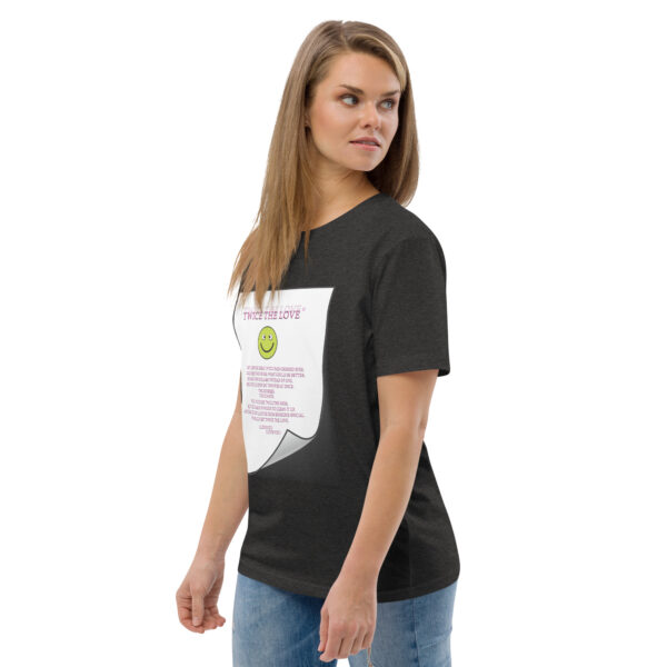 Twice the Love Unisex organic cotton t-shirt - Image 27