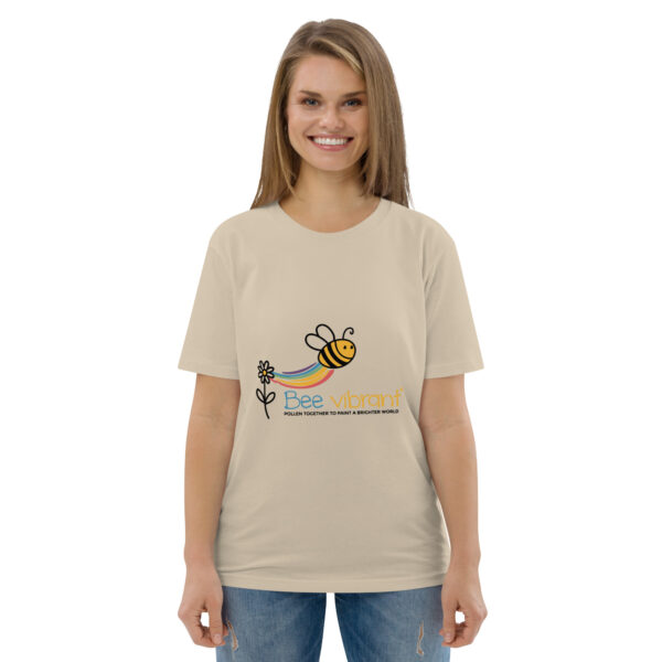 Bee Vibrant Unisex organic cotton t-shirt - Image 87