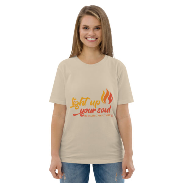 Light Up Your Soul Unisex organic cotton t-shirt - Image 87