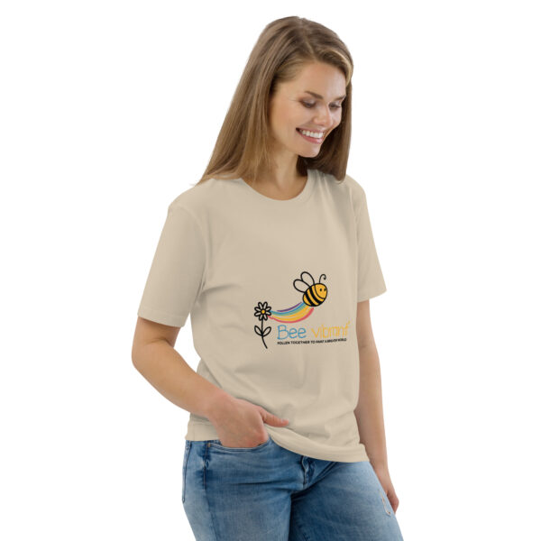 Bee Vibrant Unisex organic cotton t-shirt - Image 92