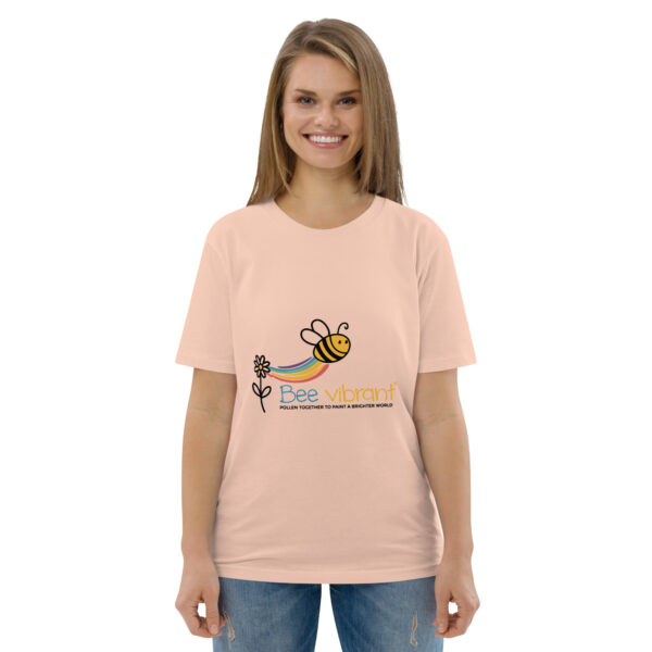 Bee Vibrant Unisex organic cotton t-shirt - Image 95