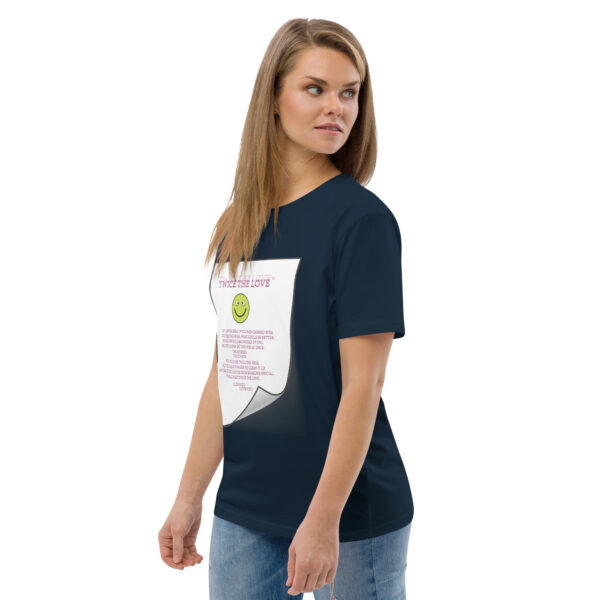 Twice the Love Unisex organic cotton t-shirt - Image 19
