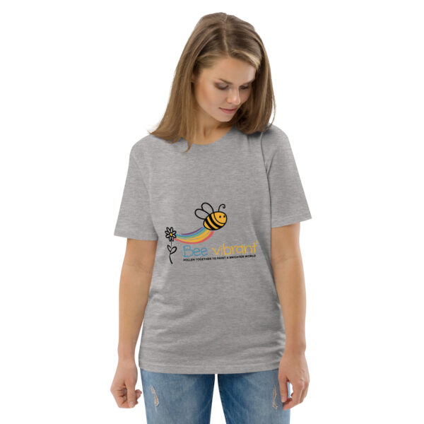 Bee Vibrant Unisex organic cotton t-shirt - Image 80