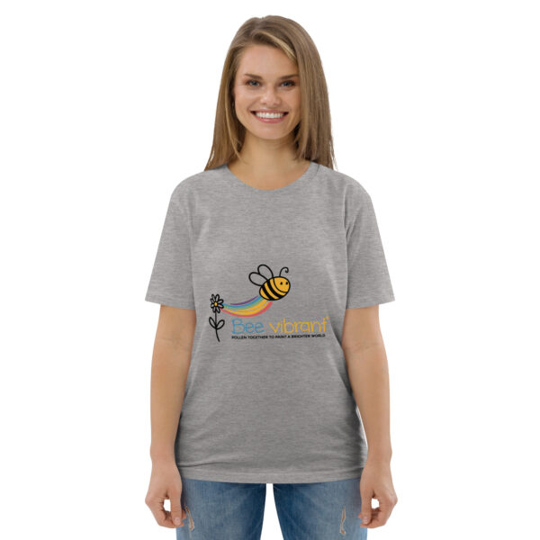 Bee Vibrant Unisex organic cotton t-shirt - Image 79