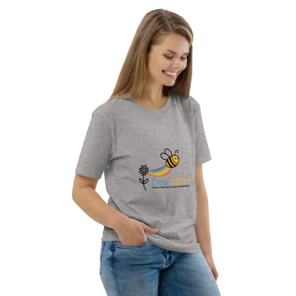 Bee Vibrant Unisex organic cotton t-shirt - Image 84