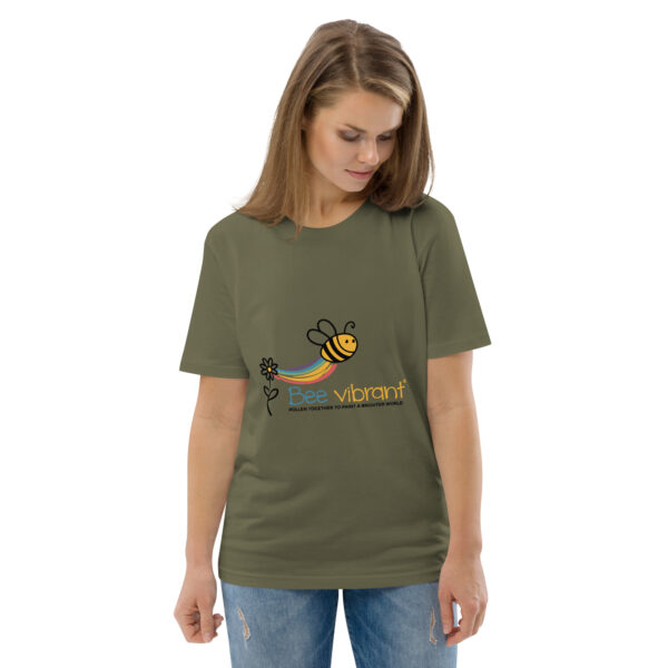 Bee Vibrant Unisex organic cotton t-shirt - Image 64