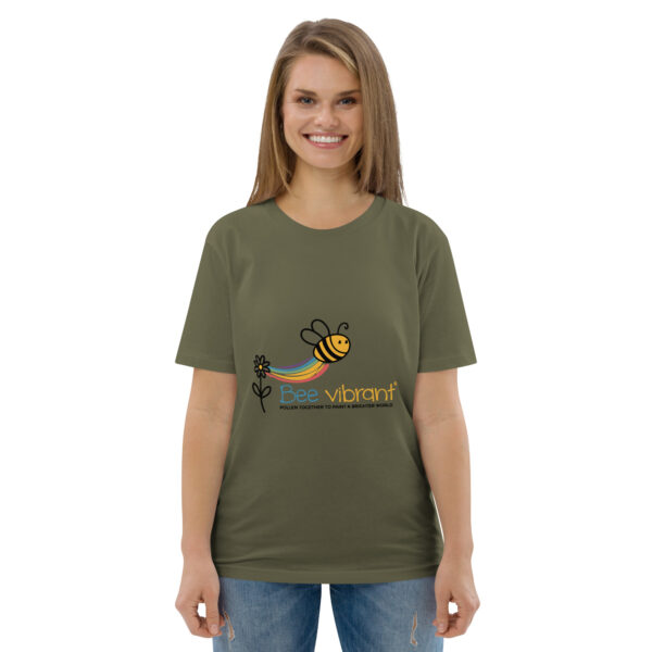 Bee Vibrant Unisex organic cotton t-shirt - Image 63