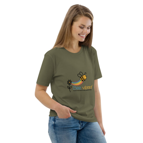 Bee Vibrant Unisex organic cotton t-shirt - Image 68