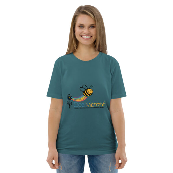 Bee Vibrant Unisex organic cotton t-shirt - Image 55