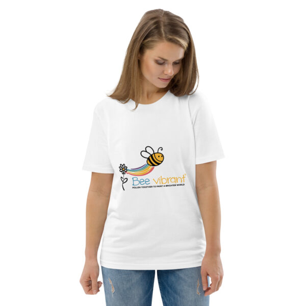 Bee Vibrant Unisex organic cotton t-shirt - Image 120