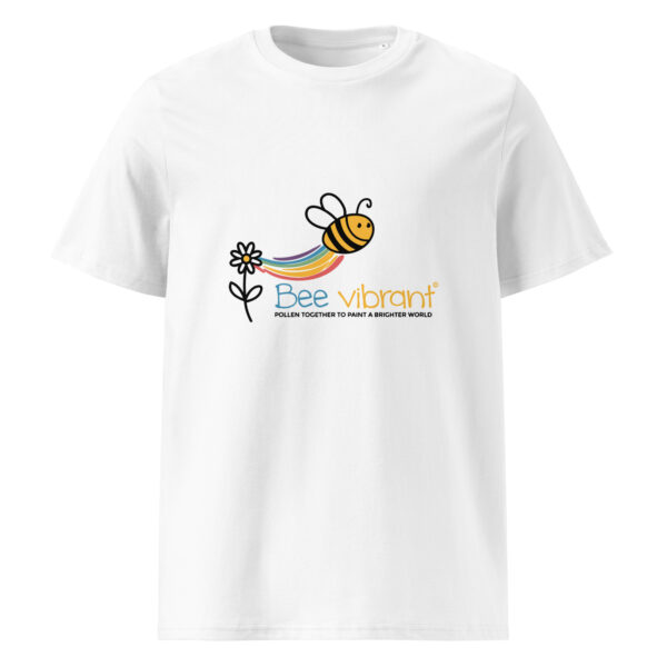 Bee Vibrant Unisex organic cotton t-shirt - Image 2