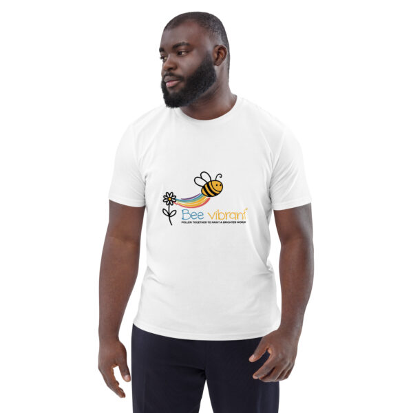 Bee Vibrant Unisex organic cotton t-shirt - Image 3