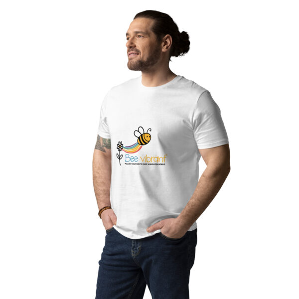 Bee Vibrant Unisex organic cotton t-shirt - Image 6
