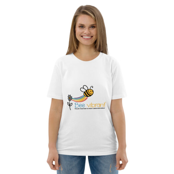Bee Vibrant Unisex organic cotton t-shirt - Image 119
