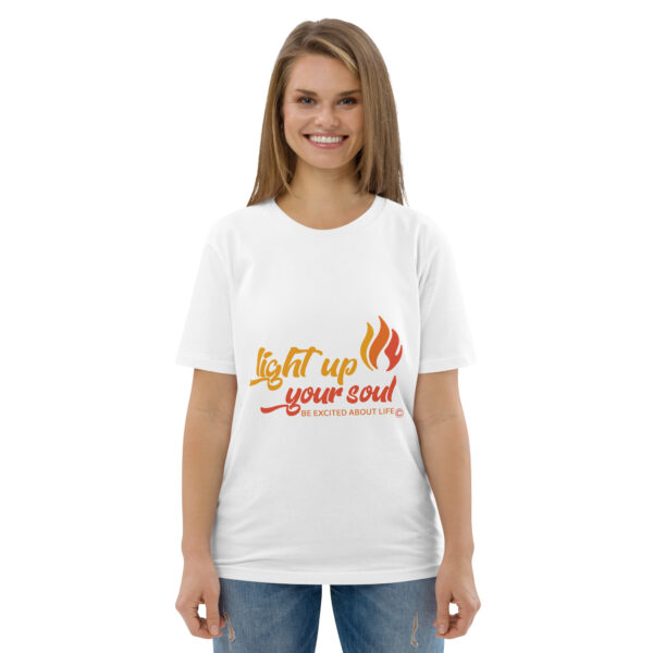 Light Up Your Soul Unisex organic cotton t-shirt - Image 119